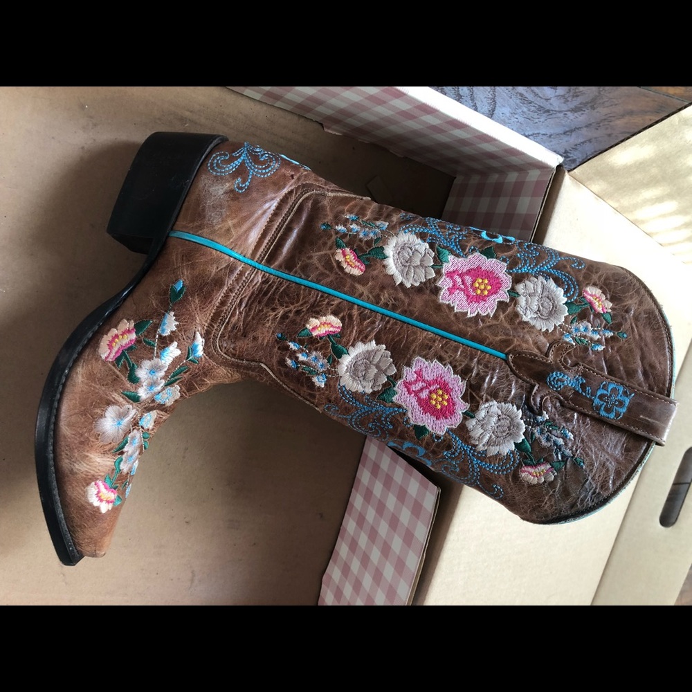 Texas leather Boots . Hand stitch - Picture 2 of 5